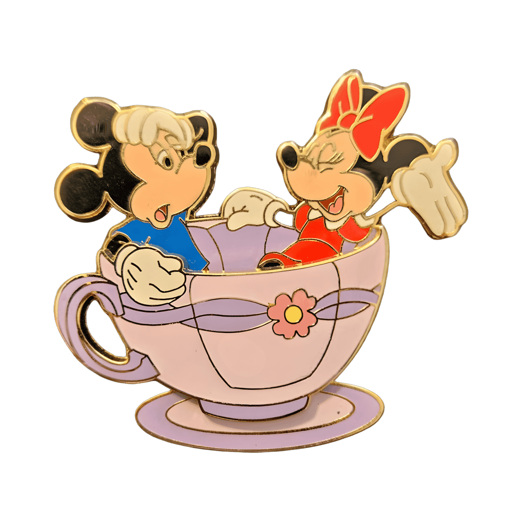 Mickey and Minnie in a Tea Cup Completer Pin Disney pin