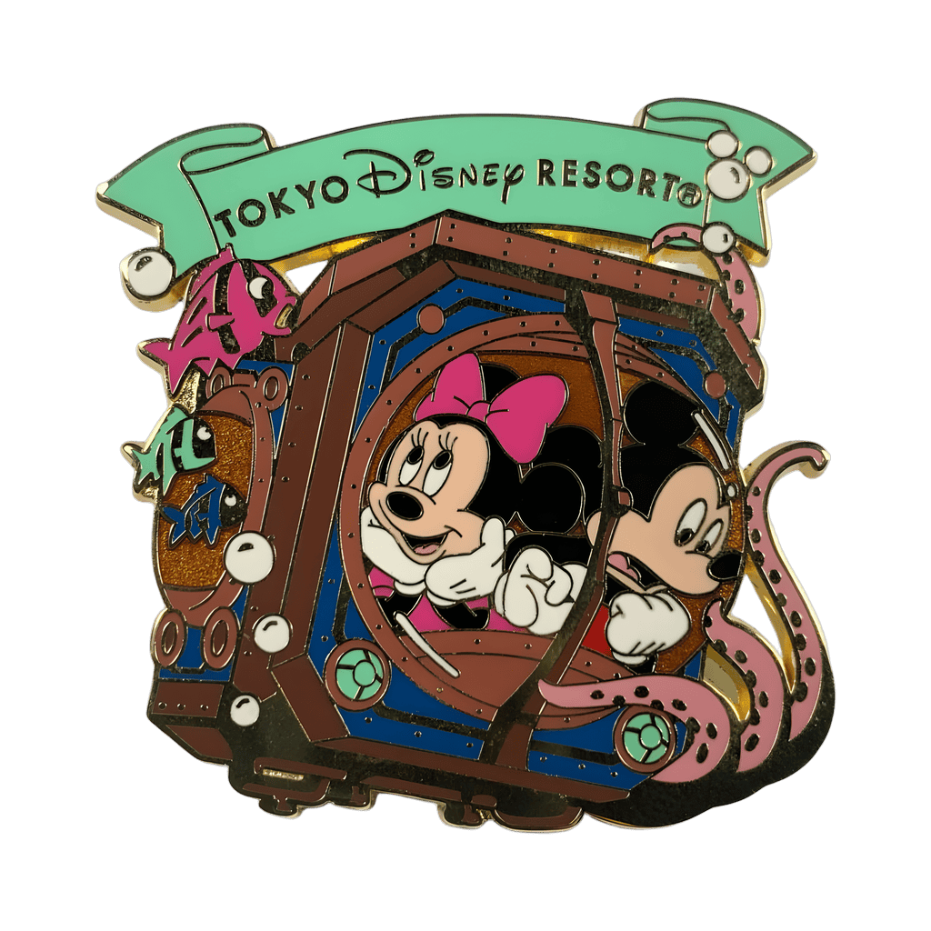 Mickey and Minnie in Ride Vehicle Disney pin