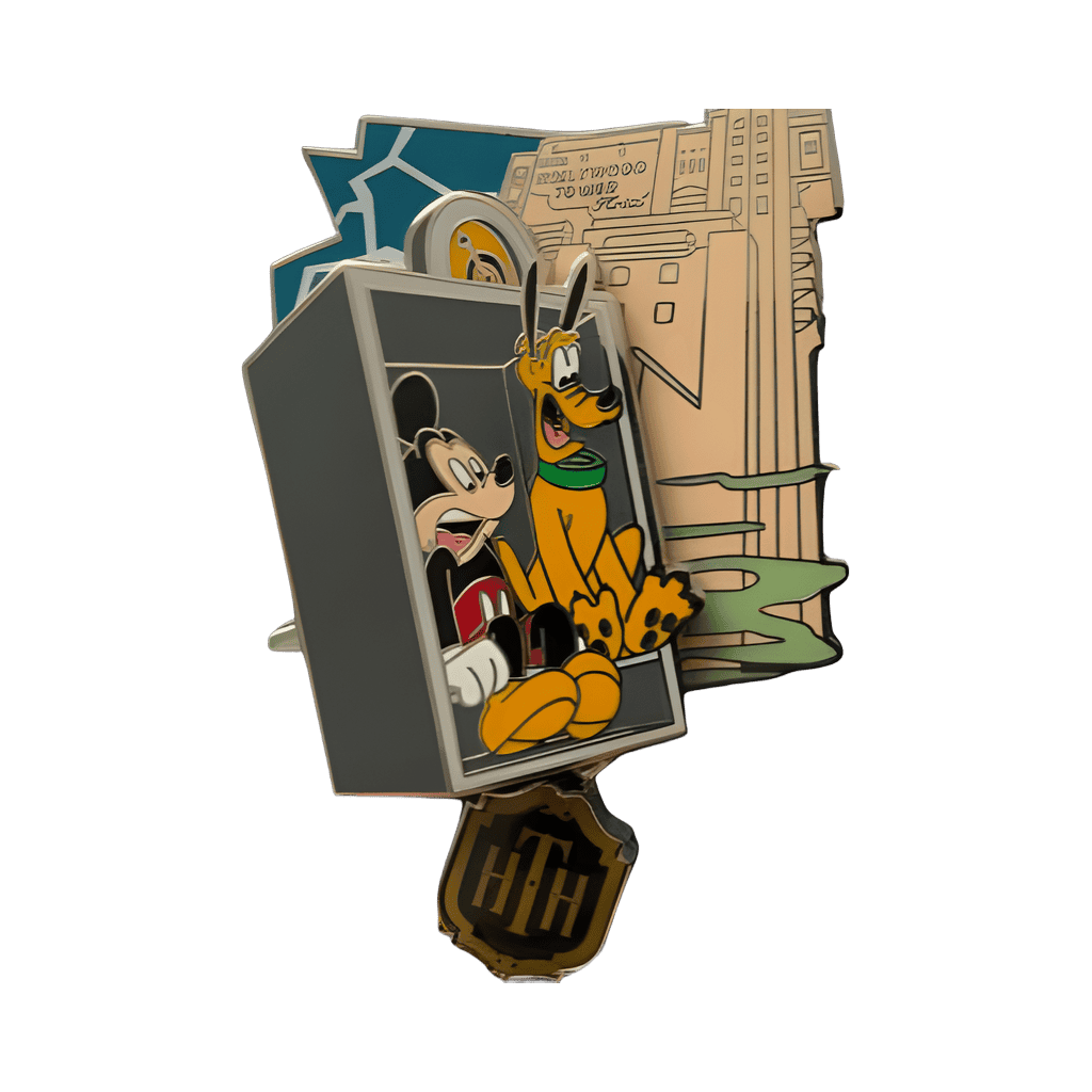 Hollywood Tower Hotel - Mickey and Pluto Disney pin