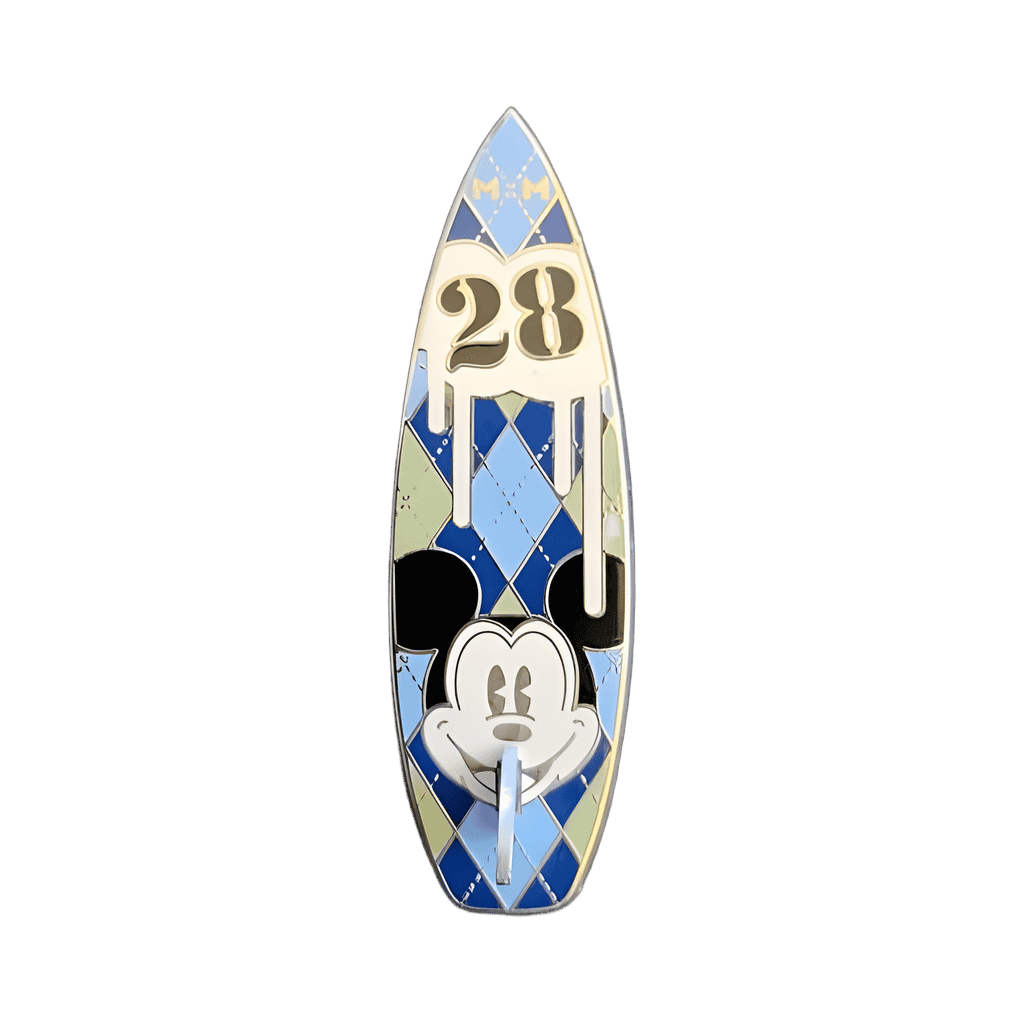 Mickey 28 Surfboard Disney pin