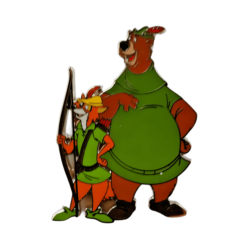 Robin Hood and Little John Disney pin