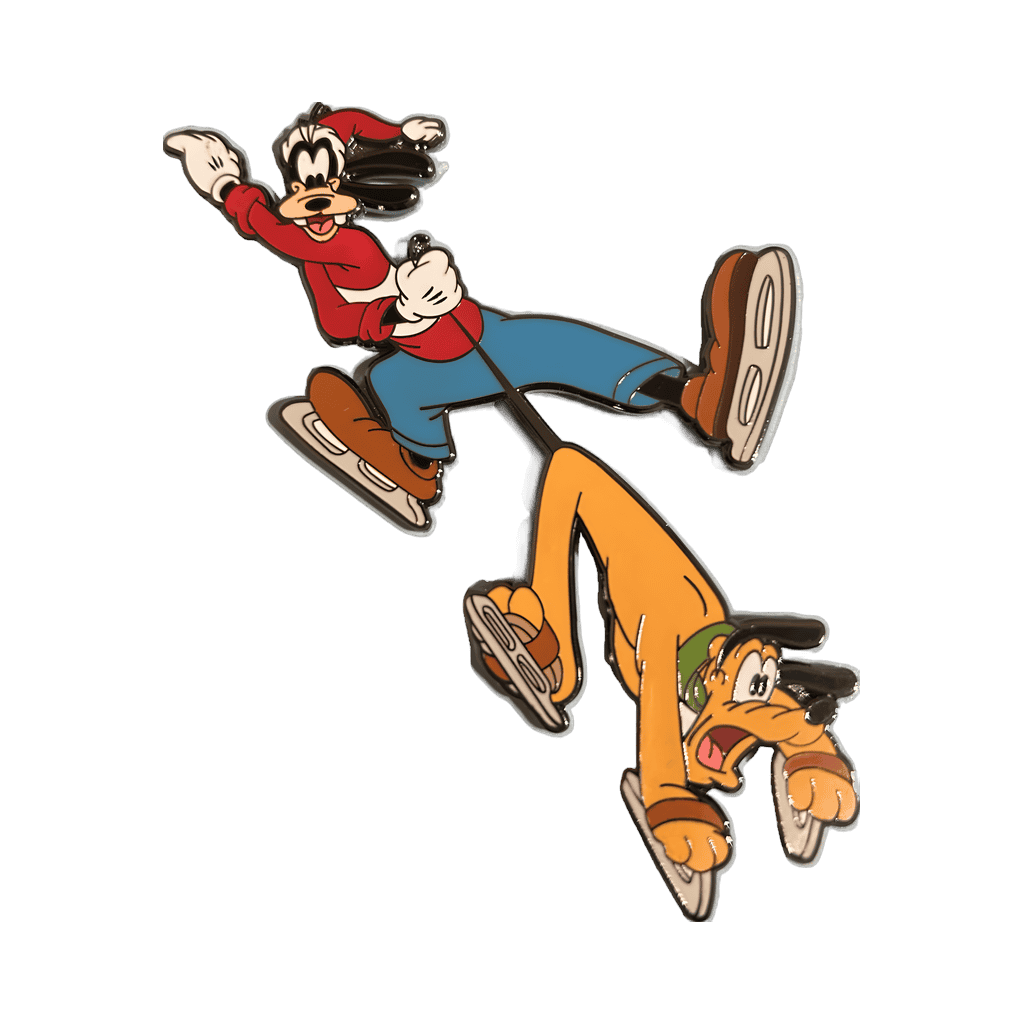 Boxed Exit Gift Set (Skating) - Goofy and Pluto Disney pin