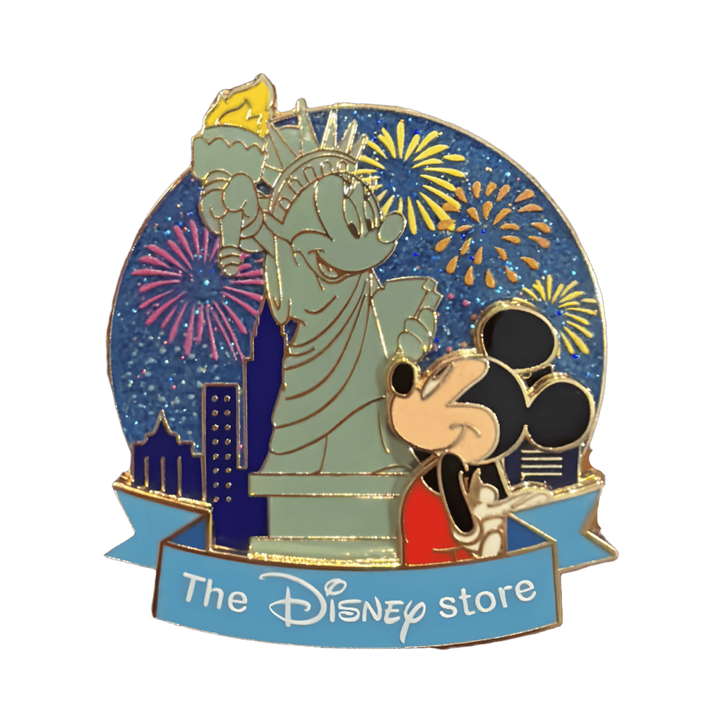 Mickey and Minnie Statue of Liberty Disney pin