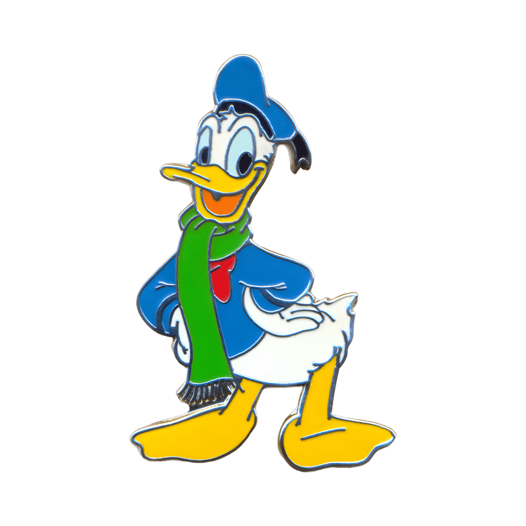 Donald Duck Wearing a Green Scarf Disney pin