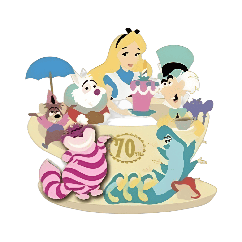 Alice with Friends in Teacup Disney pin
