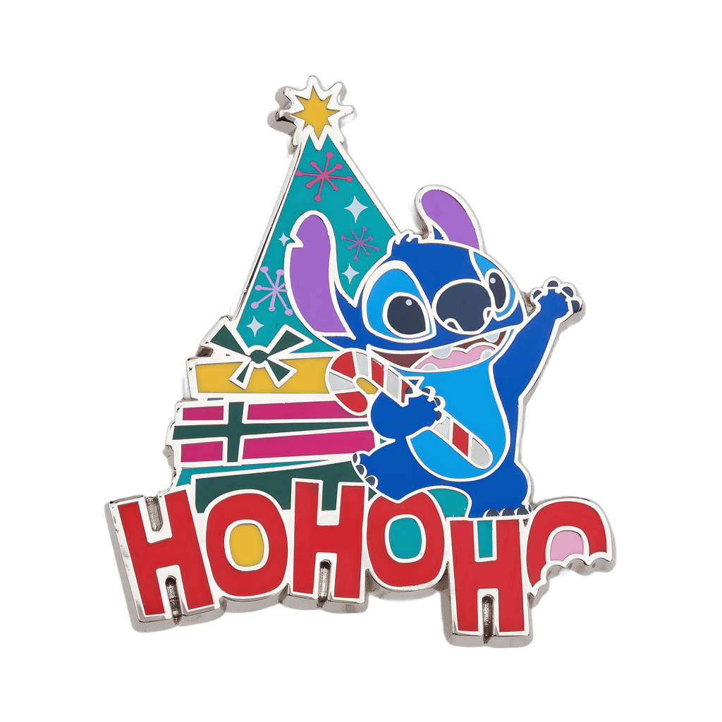 Stitch with Bitten Ho Ho Ho Disney pin