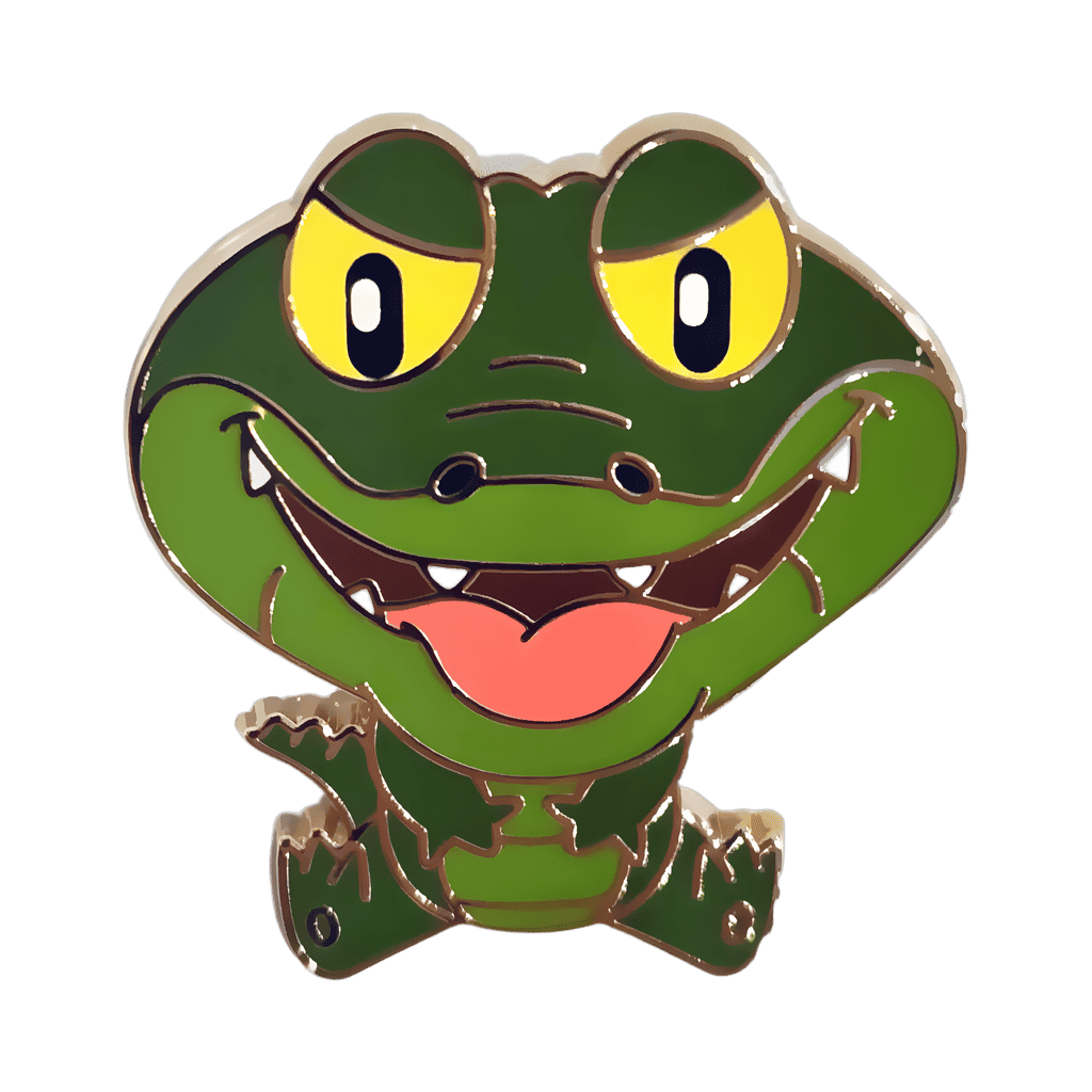 Brutus, Crocodile with His Mouth Open Disney pin