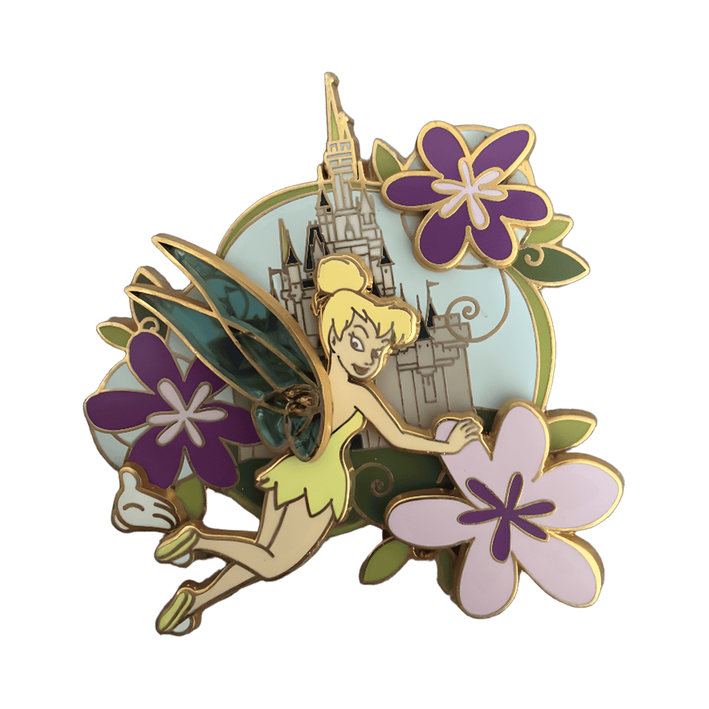 Tinkerbell with Castle Disney pin