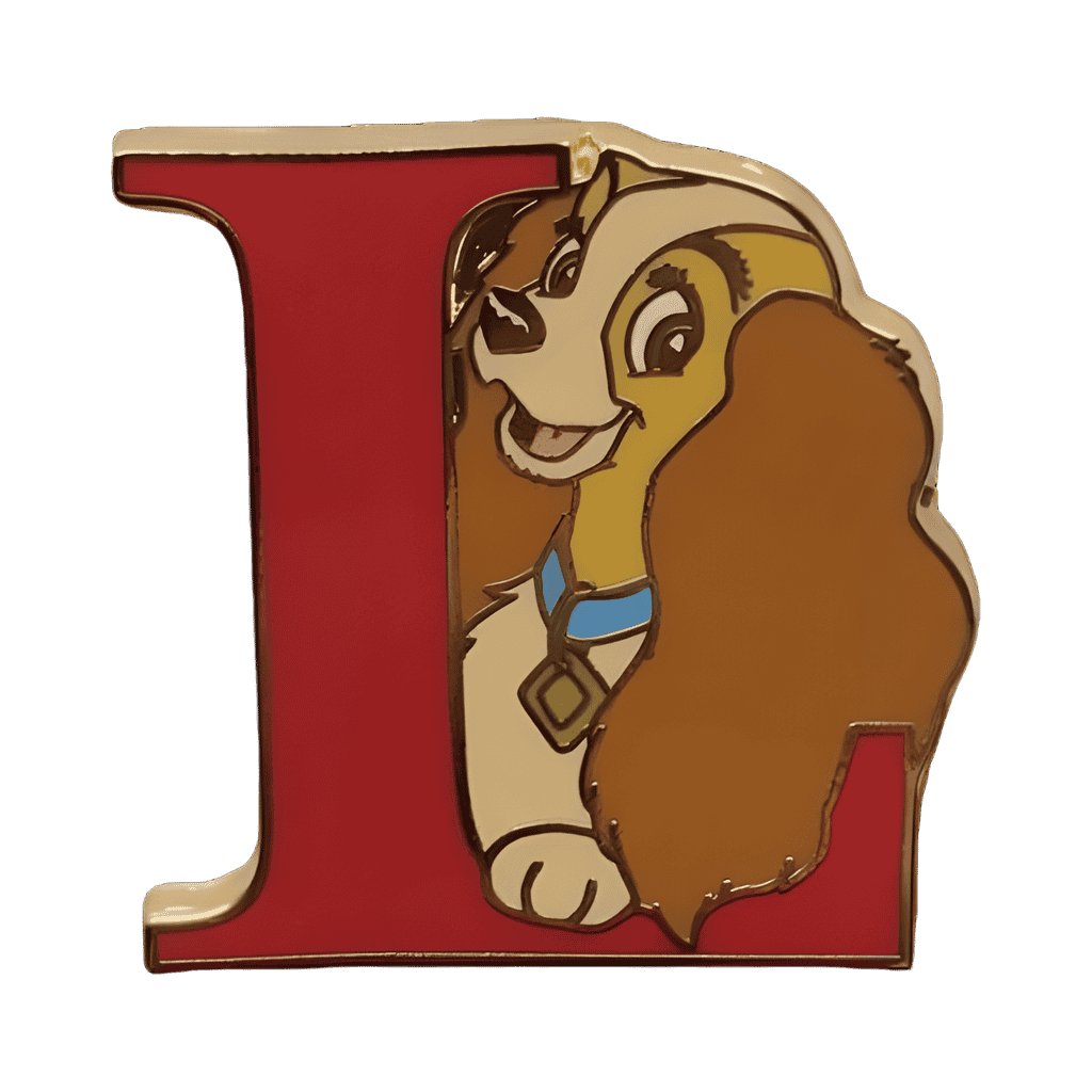 Letter L - Lady Disney pin