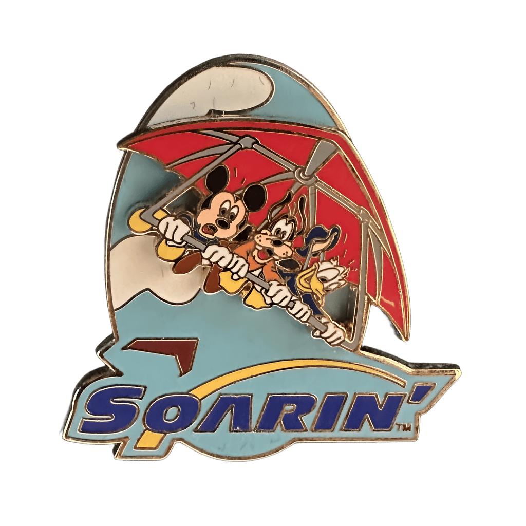 Mickey, Goofy, and Donald on Hang glider (Slider Version) Disney pin