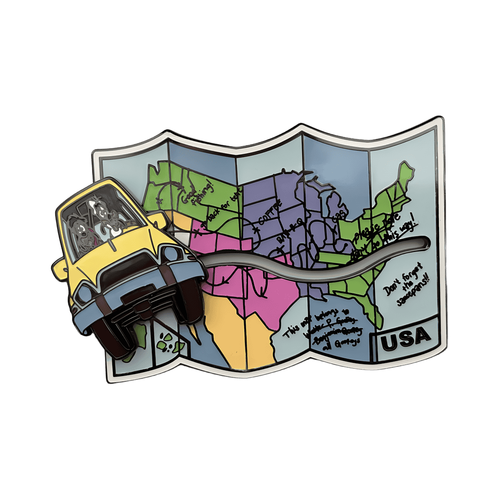 A Goofy Movie - Max and Goofy Road Trip Map Slider Disney pin