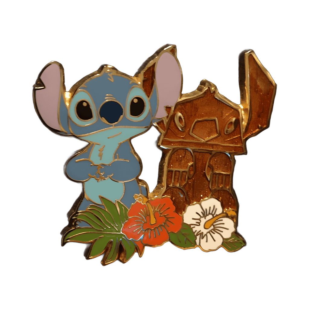 Stitch and Tiki Disney pin