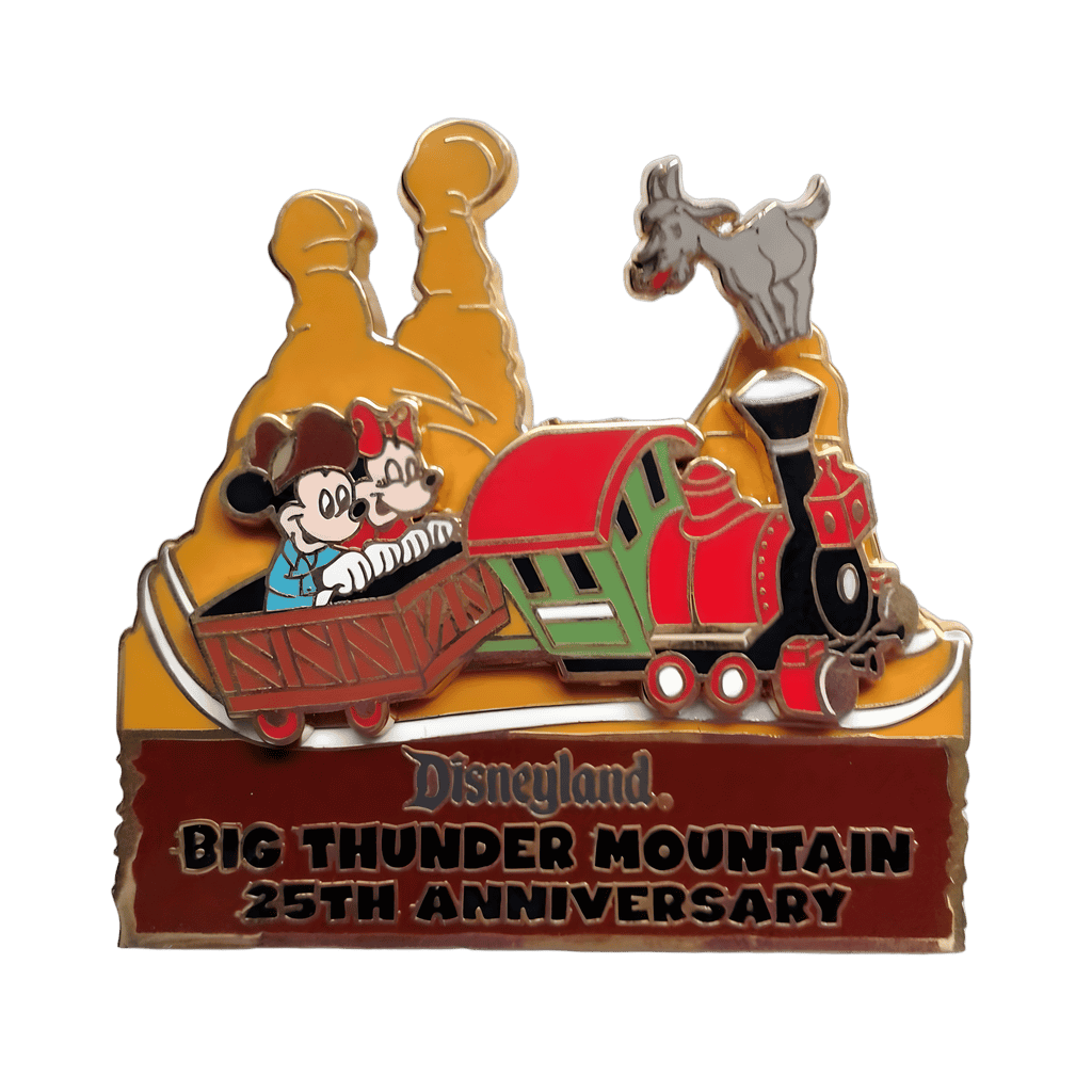 Big Thunder Mountain Railroad 25th Anniversary - Minnie and Mickey Disney pin