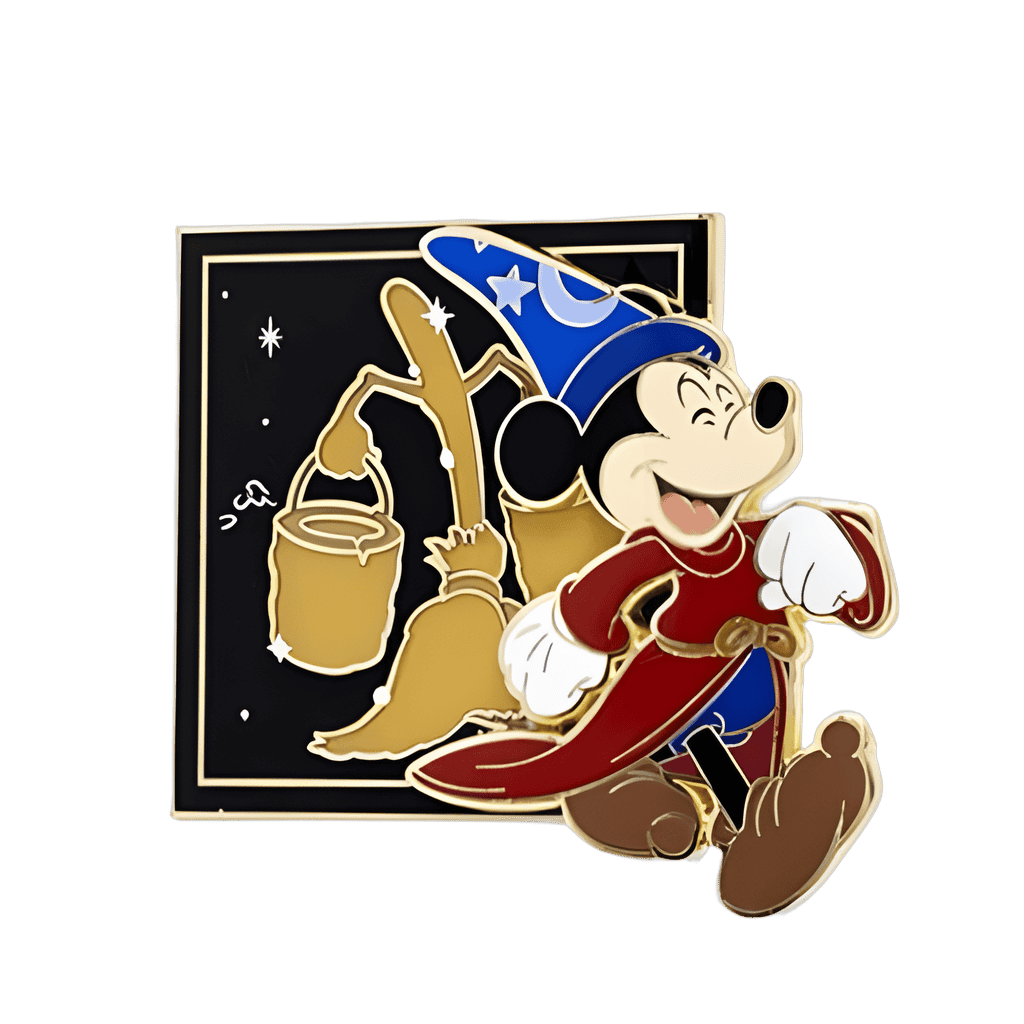 Sorcerer Mickey with Magic Broom - CHASER Disney pin
