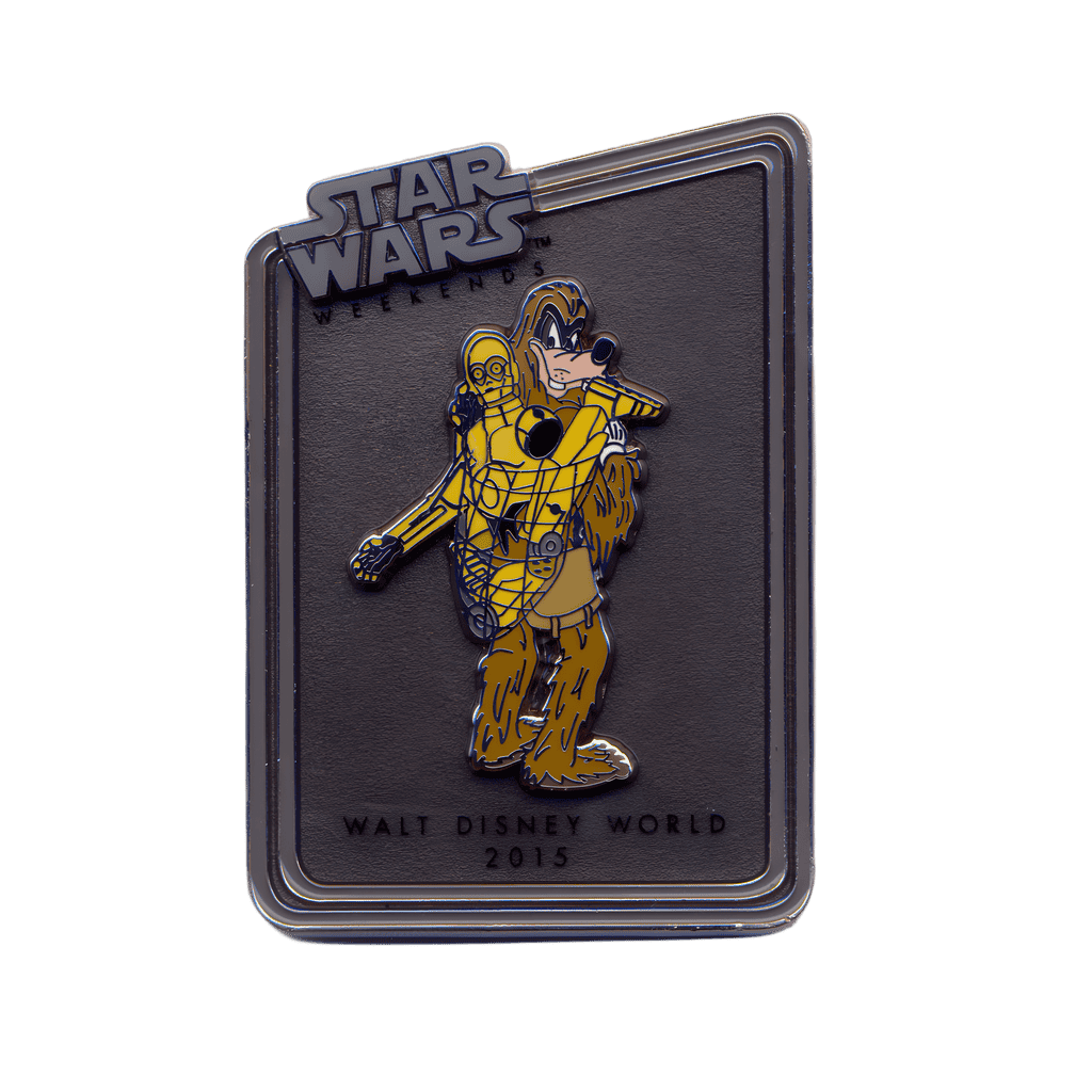 Goofy as Chewbacca with C-3PO on his Back Disney pin