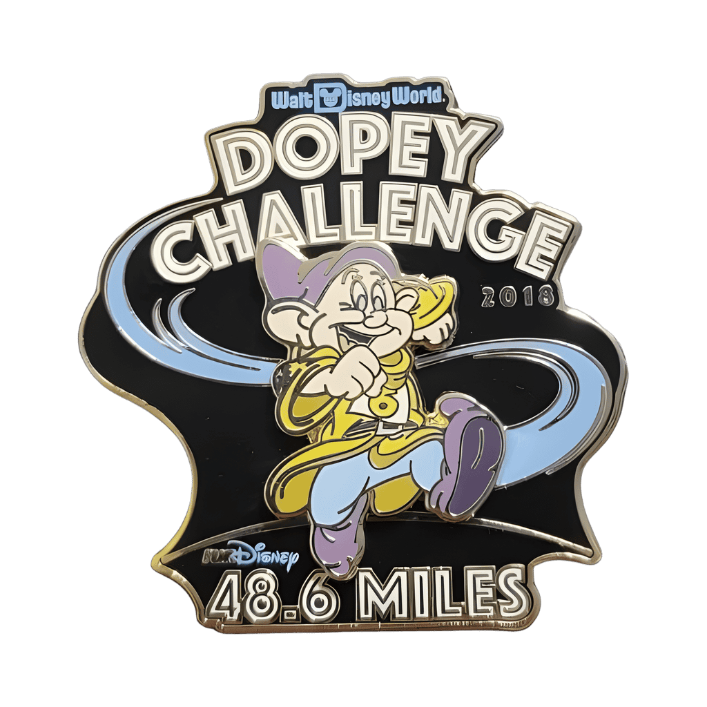 Dopey Challenge 48.6 miles Disney pin