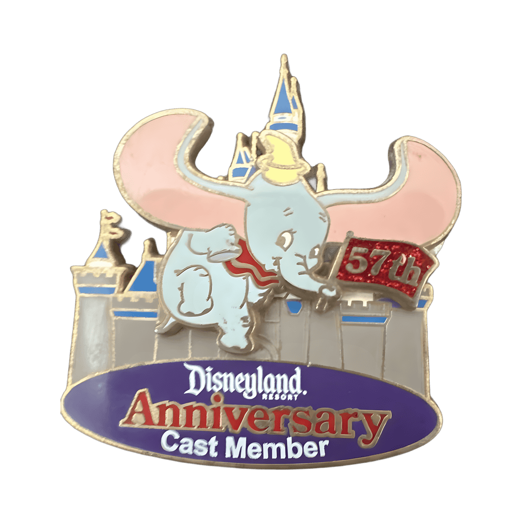 Disneyland 57th Anniversary - Dumbo at Sleeping Beauty Castle Disney pin