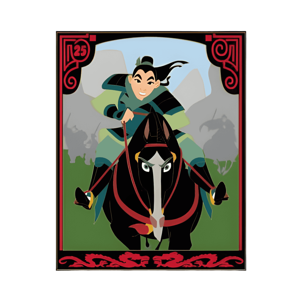 Mulan in Battle Disney pin