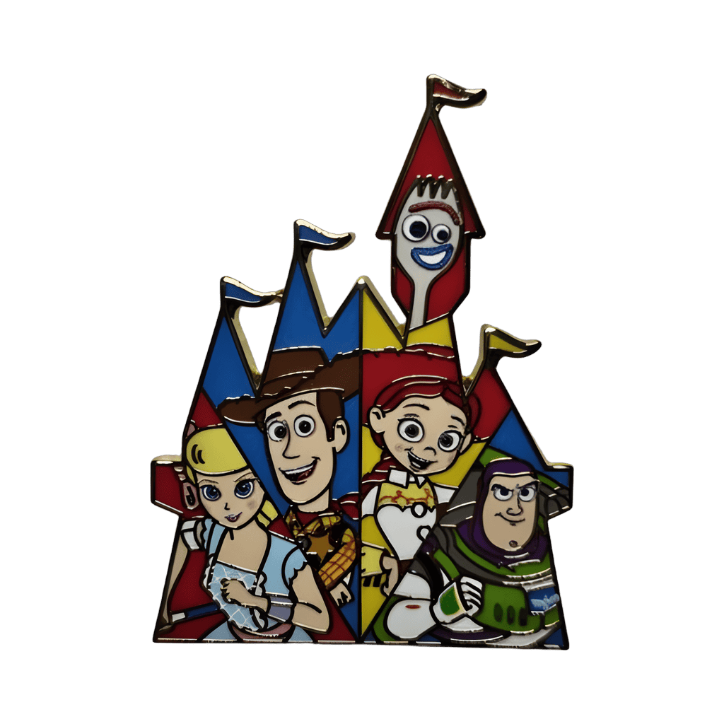 Castle - Buzz, Woody, Jessie, Bo, Forky Disney pin