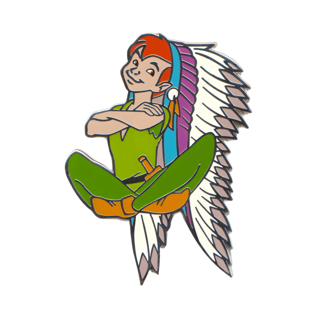 Peter with War Bonnet Disney pin