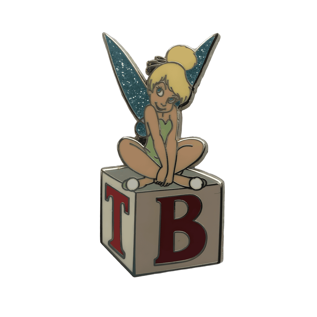 Tinker Bell Sitting on a Block Disney pin