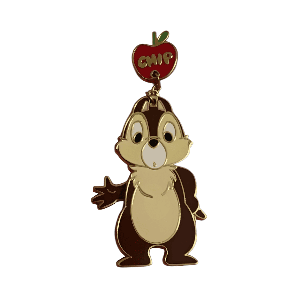 Chip with Apple Dangle Disney pin