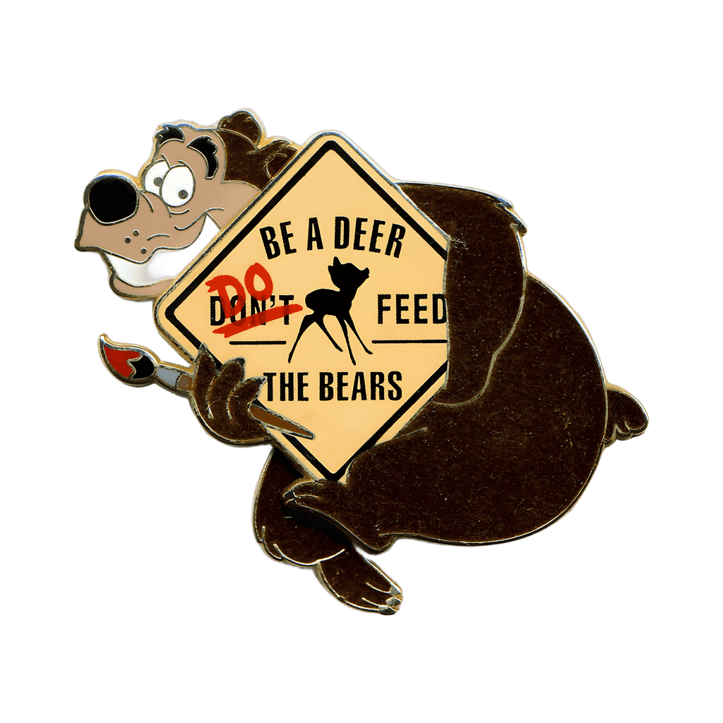 Do/Don't Feed the Bears Disney pin