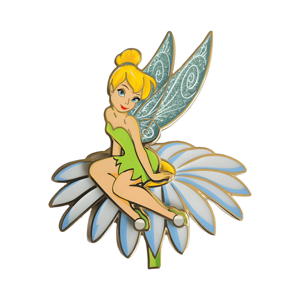 Tinker Bell on a Daisy Disney pin