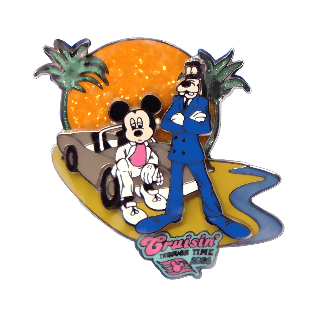 South Beach Mickey and Goofy Disney pin