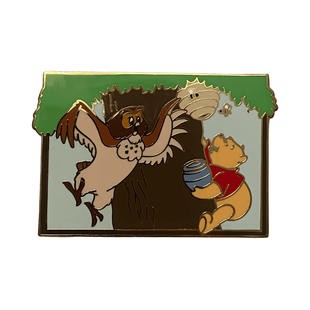 Owl and Pooh Climbing Honey Tree Disney pin