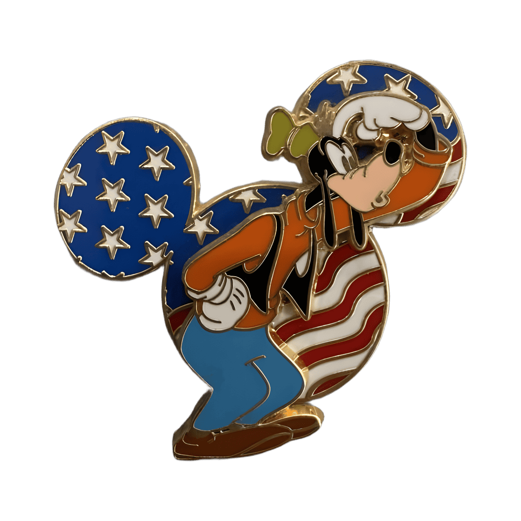 Patriotic Mickey Head - Goofy Disney pin