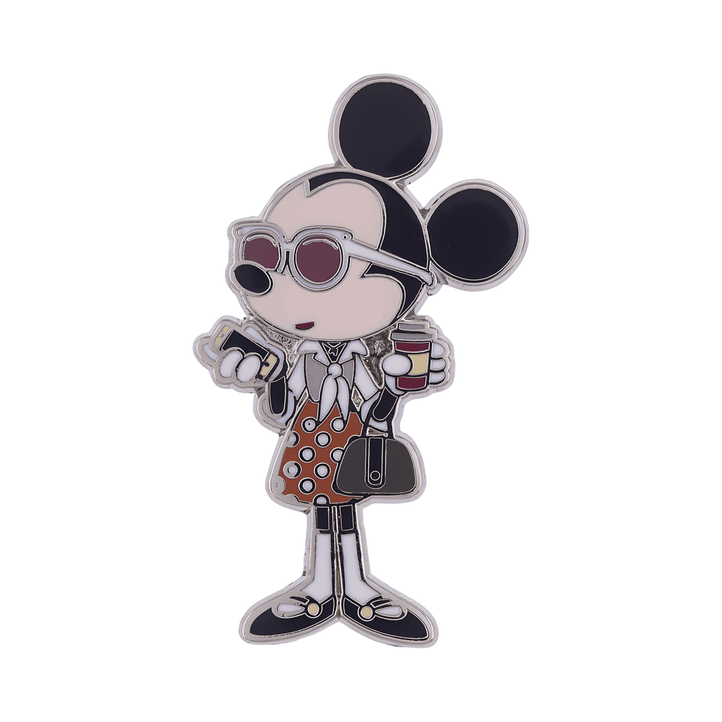 Dapper Mickey and Minnie Set - Minnie with Phone and Coffee Cup Disney pin