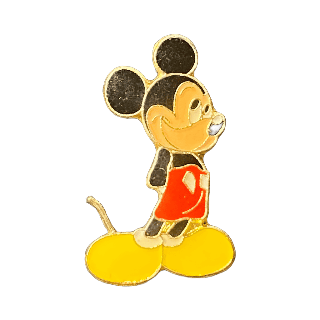 Shy Mickey Mouse standing with arms behind back Disney pin
