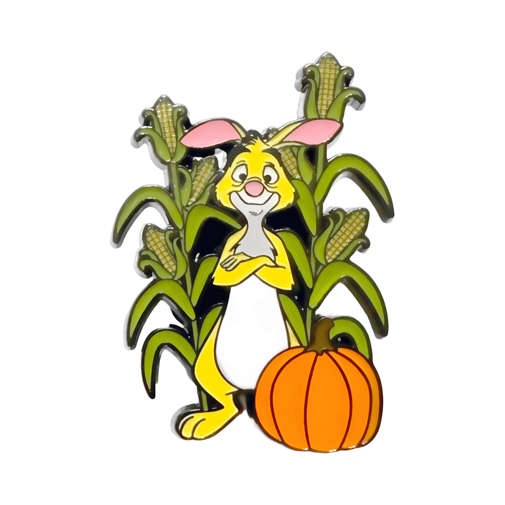 Rabbit with Corn and Pumpkins Disney pin