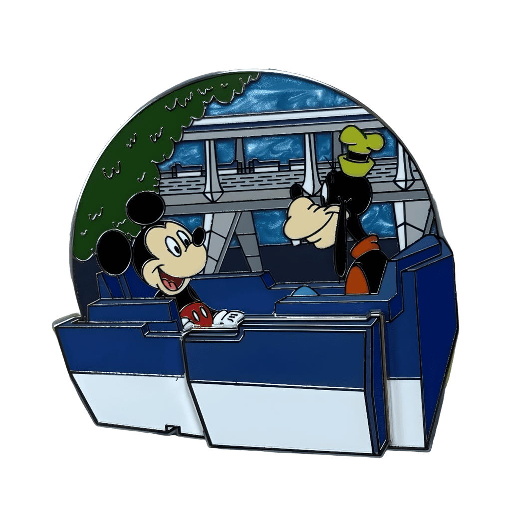 Tomorrowland - Transit Authority PeopleMover - Mickey and Goofy Disney pin