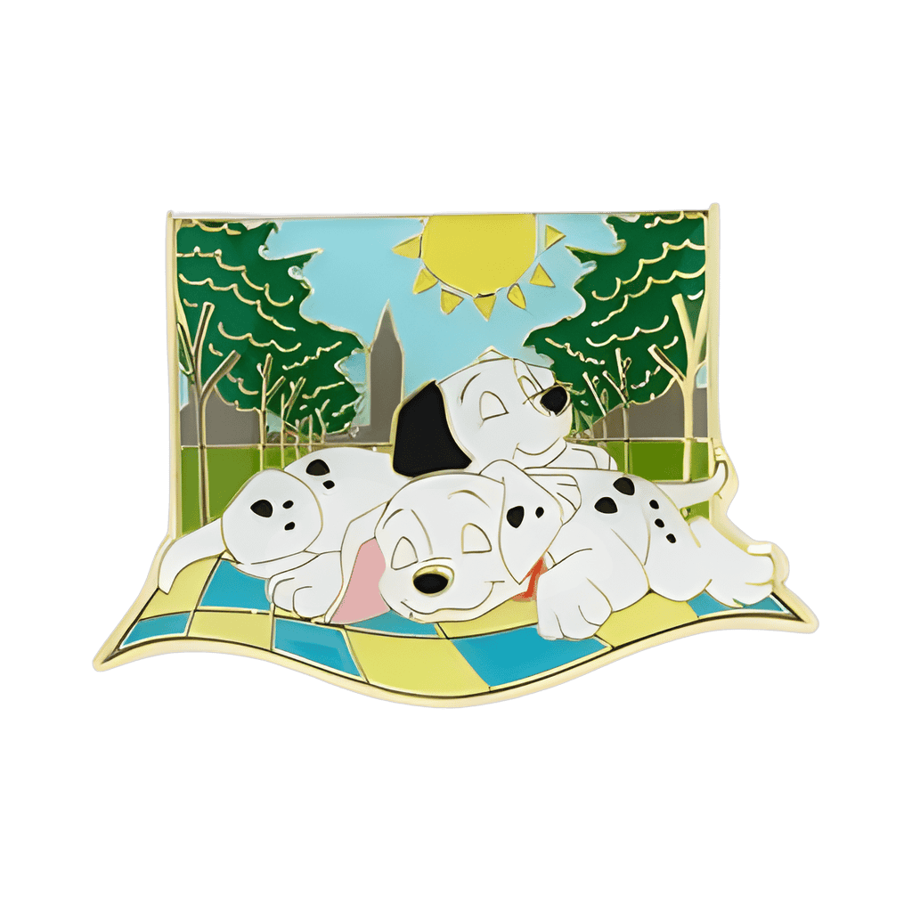 Dalmatian Puppies Sleeping on Blanket Disney pin