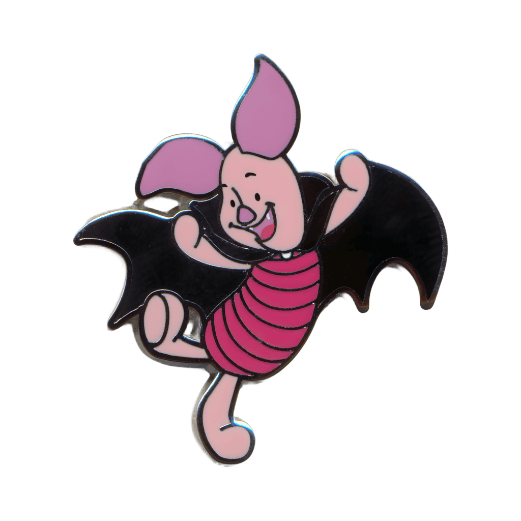 Piglet as a Bat Disney pin
