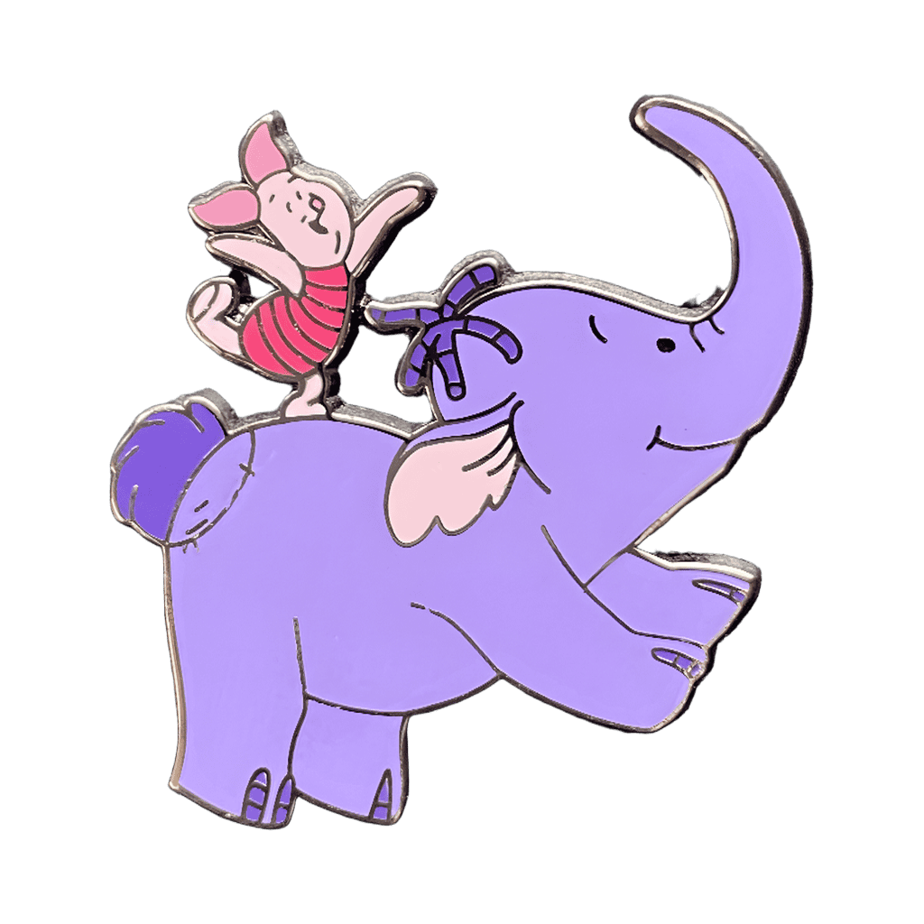 Piglet Riding Lumpy the Heffalump Disney pin