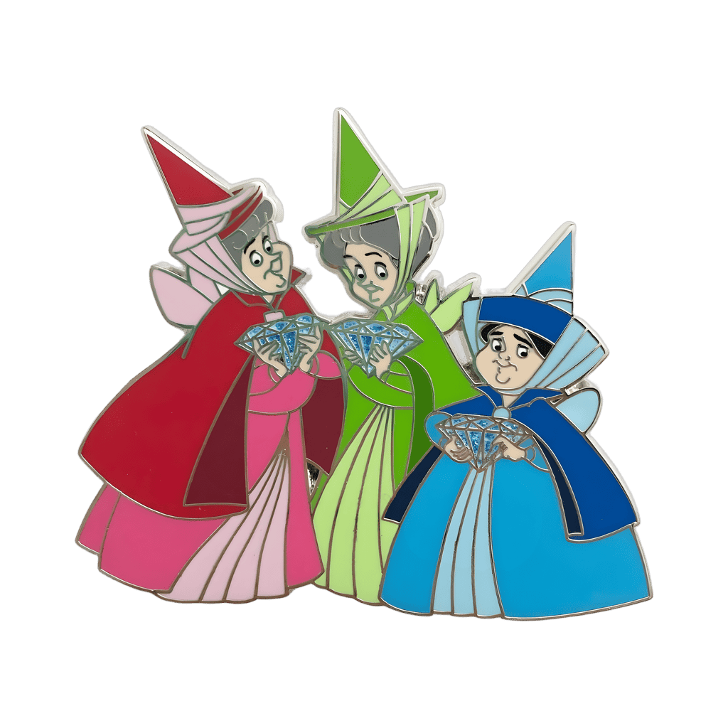 Three Fairies - Flora, Fauna and Merryweather Disney pin