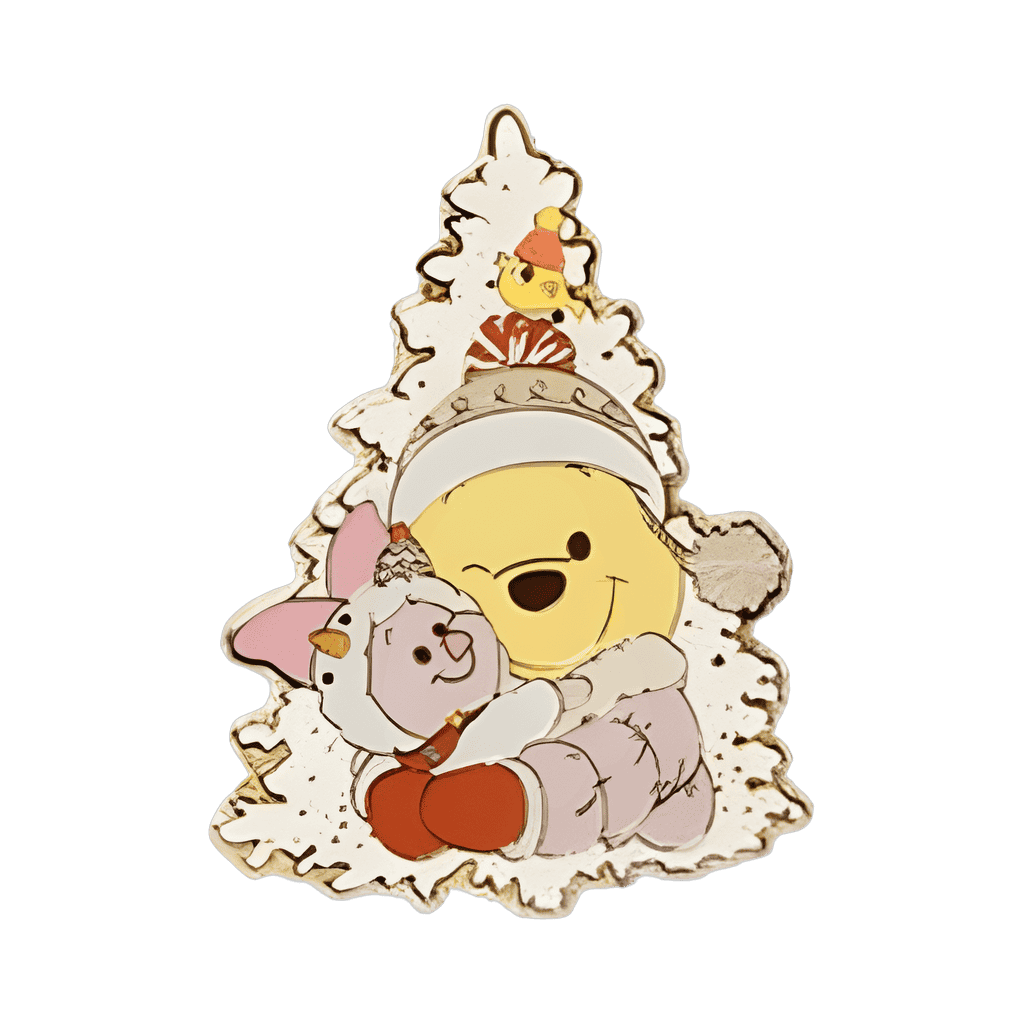 Pooh Bear and Piglet Hugging Disney pin