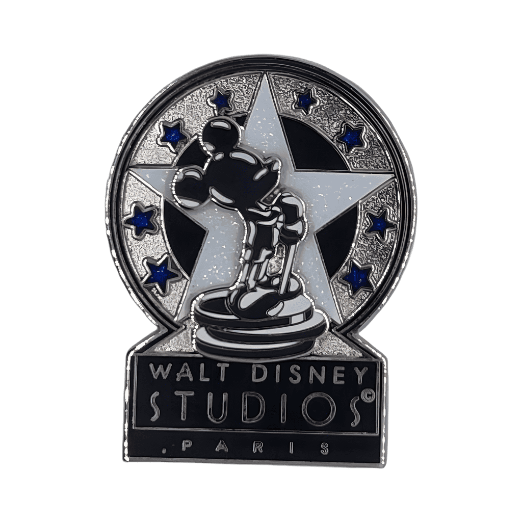 Mickey Statue Logo (Blue Glitter Stars Variant) Disney pin