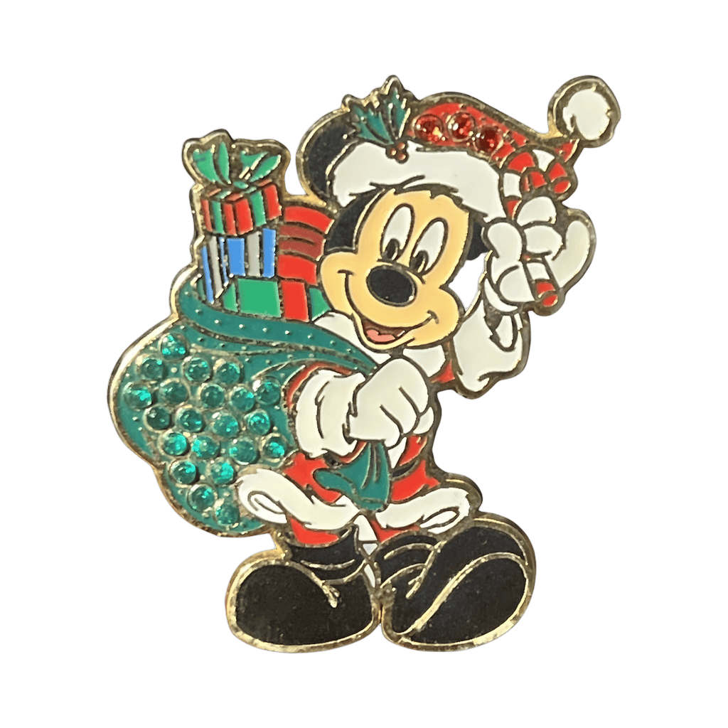 Mickey Santa Claus with Sack of Presents (Jeweled) Disney pin