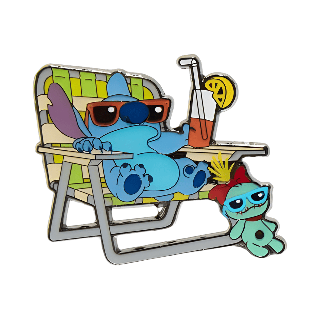 Stitch in Lounge Chair Disney pin