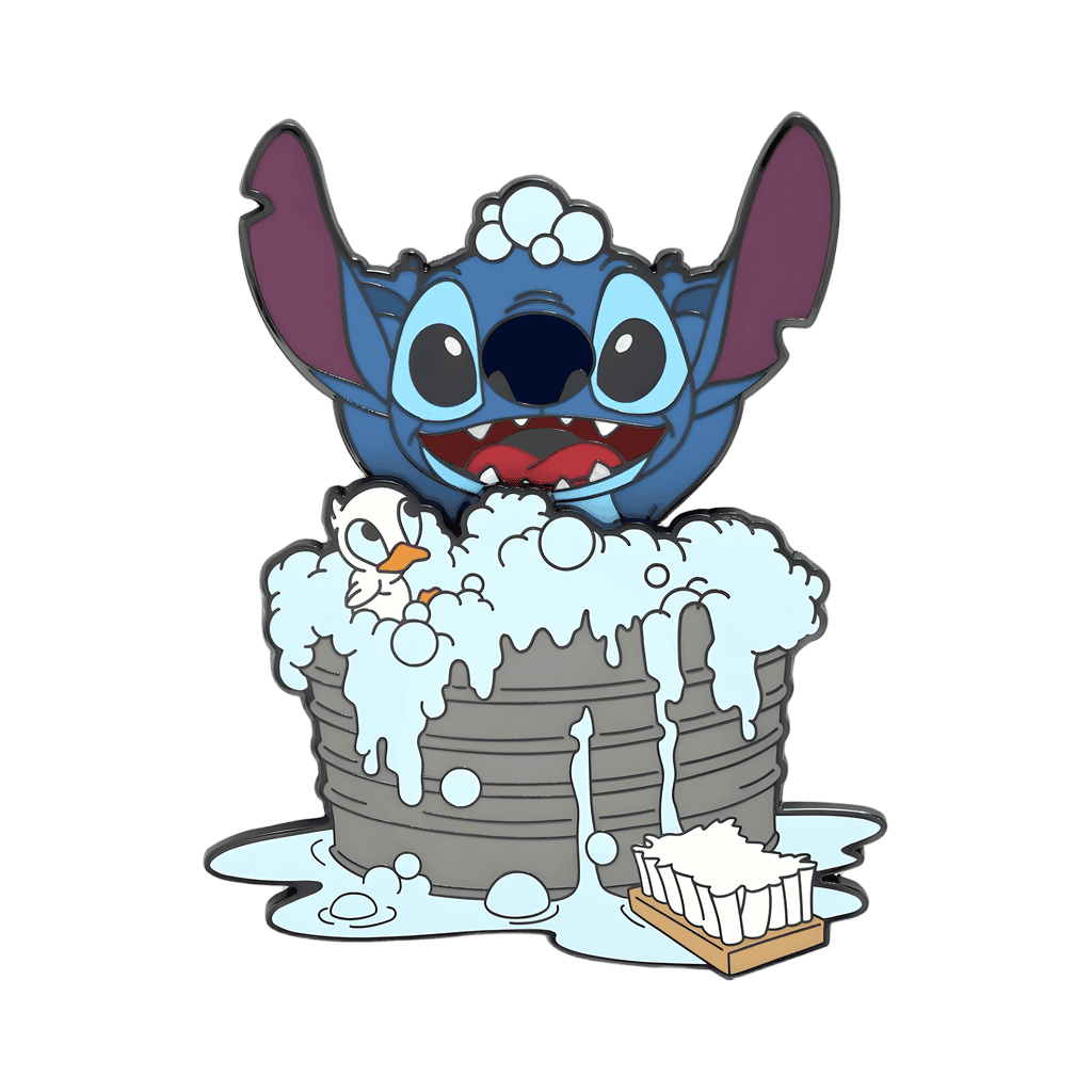 Stitch in Bath Tub Disney pin