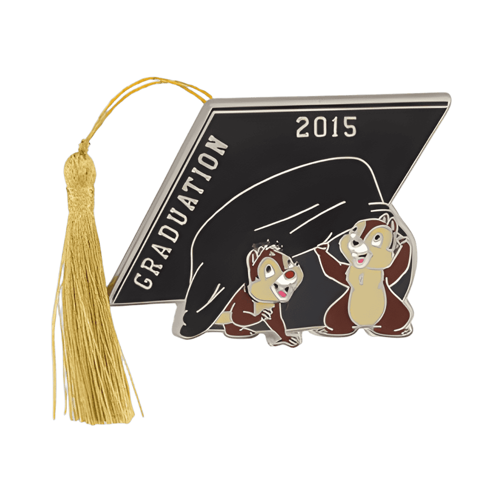 2015 Chip and Dale under cap with tassel Disney pin