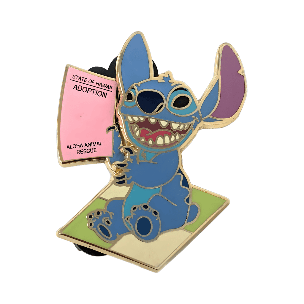 Stitch's Adoption Day Disney pin