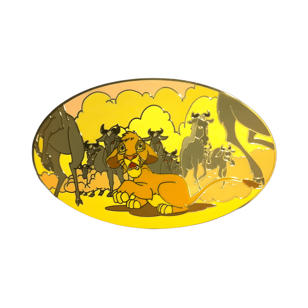 Simba In The Wildebeest Stampede Disney pin