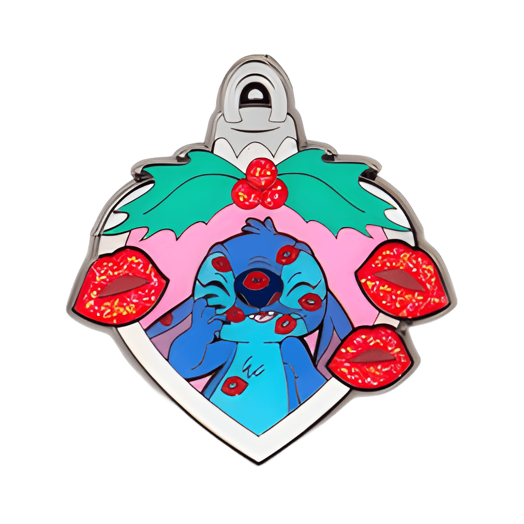 Stitch w/ Kisses - Glitter Chase Disney pin
