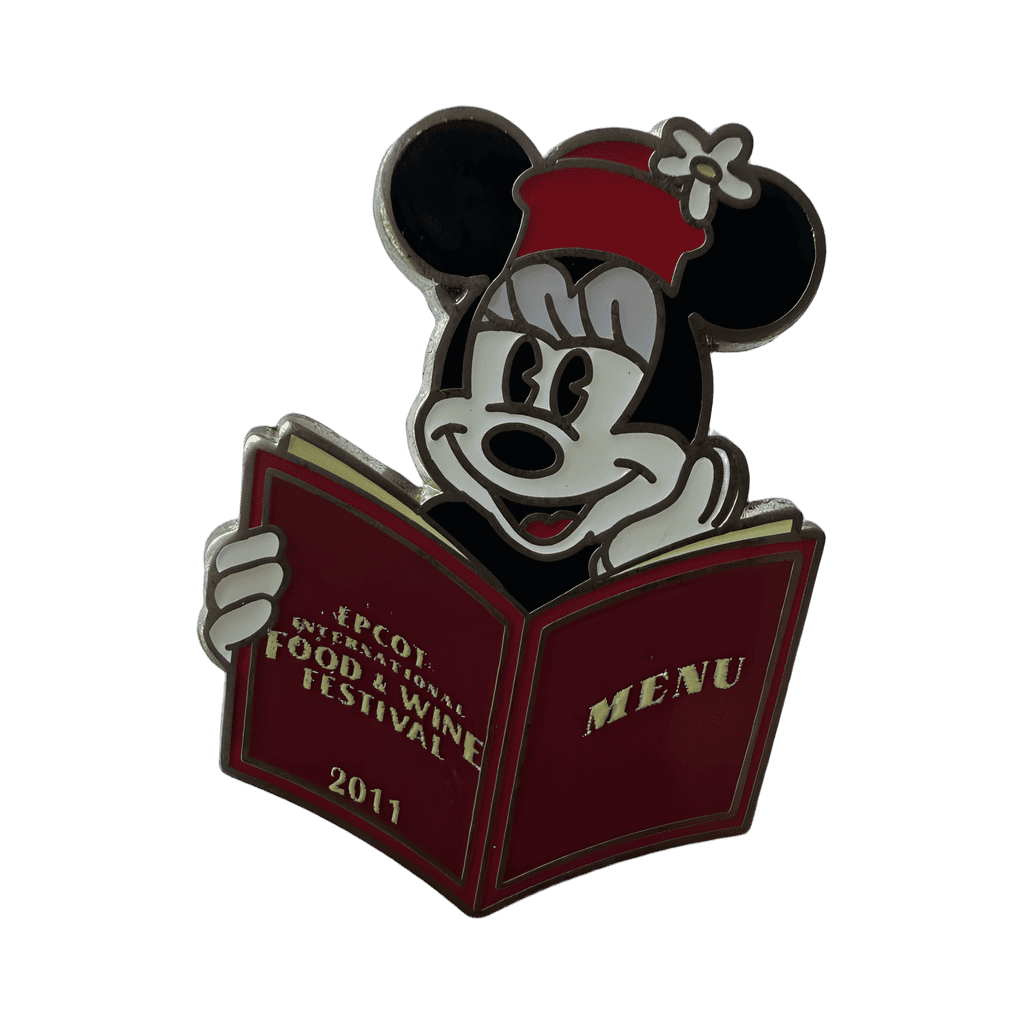 Minnie Holding Menu Disney pin