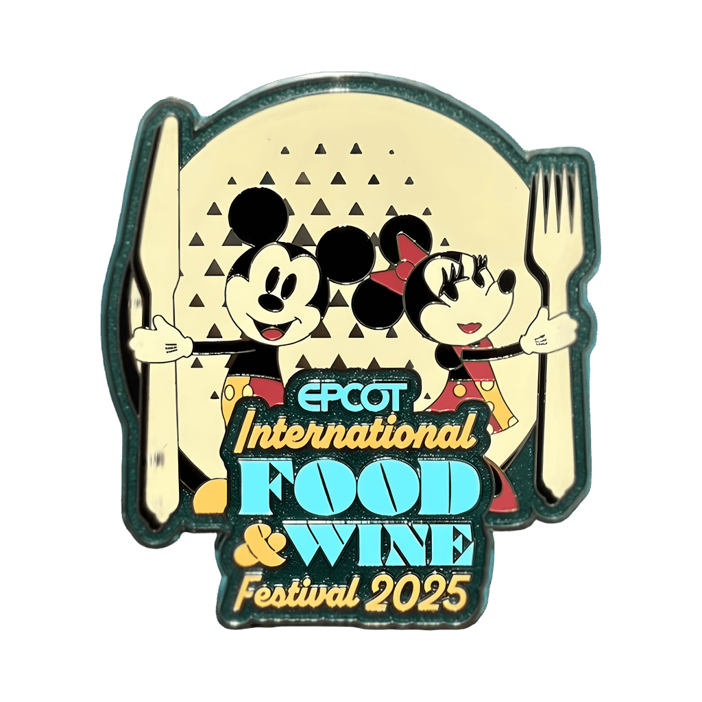 Minnie and Mickey with Fork and Knife Logo Disney pin
